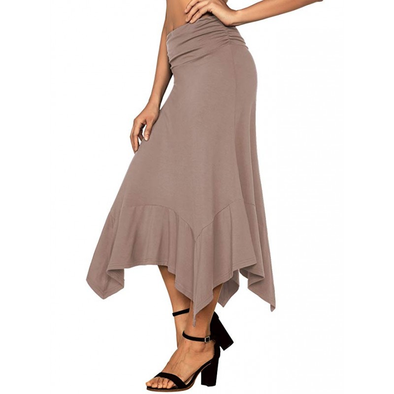 Women's Flowy Handkerchief Hemline Skirt